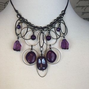 GNW Necklace Purple nickel free